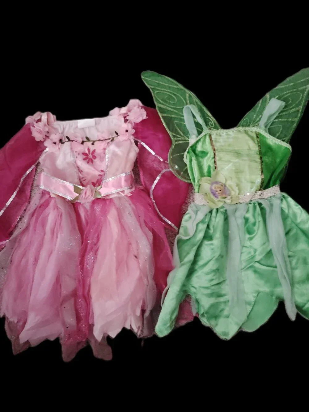 DISNEY TINKERBELL HALLOWEEN COSTUME PRINCESS DRESS DRESS UP LOT-GIRLS SIZE 4-6